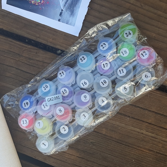 New Daclye DIY hand paint Elephant paint by number art project kit - Picture 5 of 9